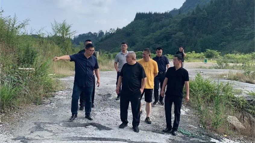 省尊龙时凯集团领导调研峨眉山太阳村乡村振兴项目