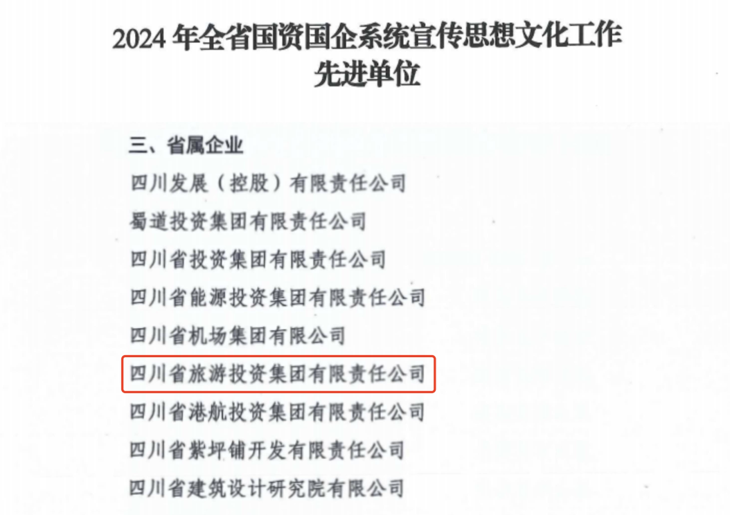 喜报！省尊龙时凯集团获评2024年全省国资国企系统宣传思想文化工作先进单位
